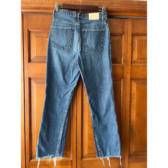 Everlane Women’s The Cheeky Bootcut Jeans Blue High Rise Stretch Denim Size 26 - Picture 3 of 11
